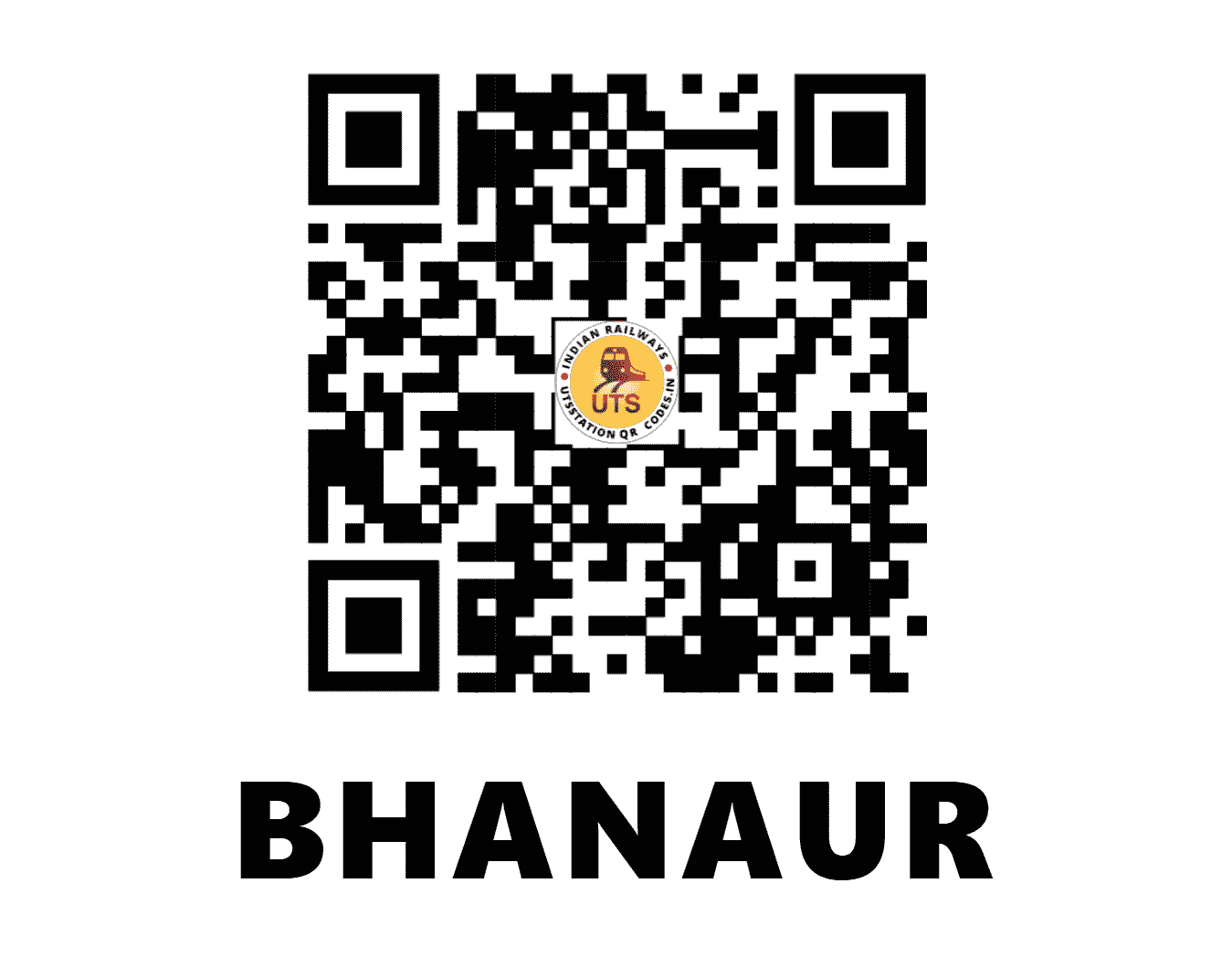 UTS QR Code for BHANAUR - VNN - NR (UTTAR PRADESH)